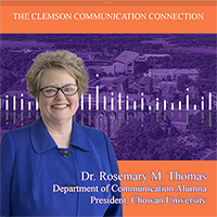 Rosemary M. Thomas, D. Ed., Department of Communication alumna and president of Chowan University